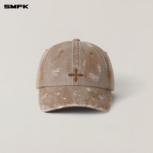 SMFK Rage Wild Handcraft Denim Cap Wild Cowboy Brown