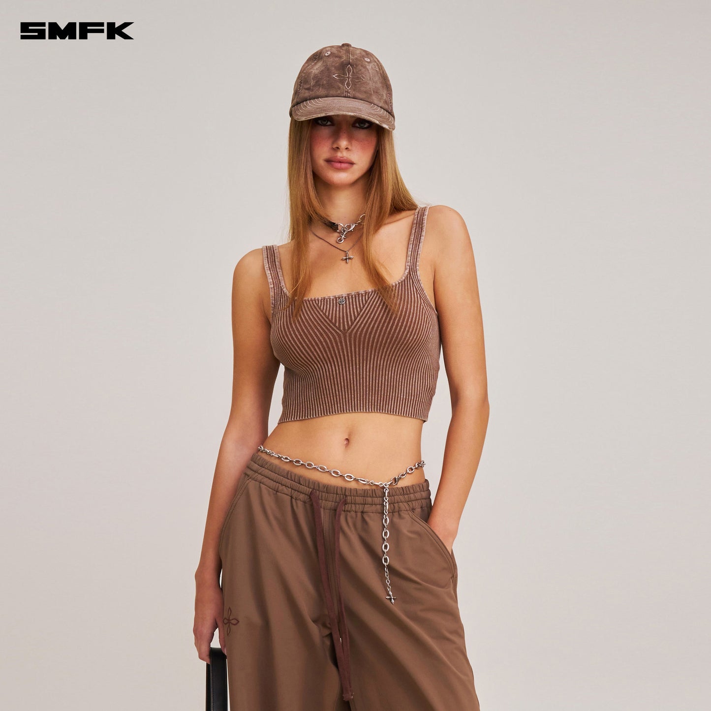SMFK Rage Wild Handcraft Baseball Cap Wild Horse Brown
