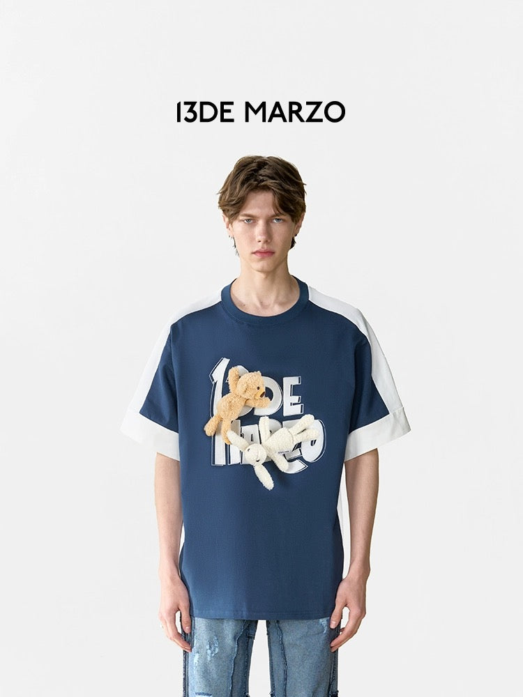 13DE MARZO Hook & Loop Logo T-shirt Blueprint – Fixxshop