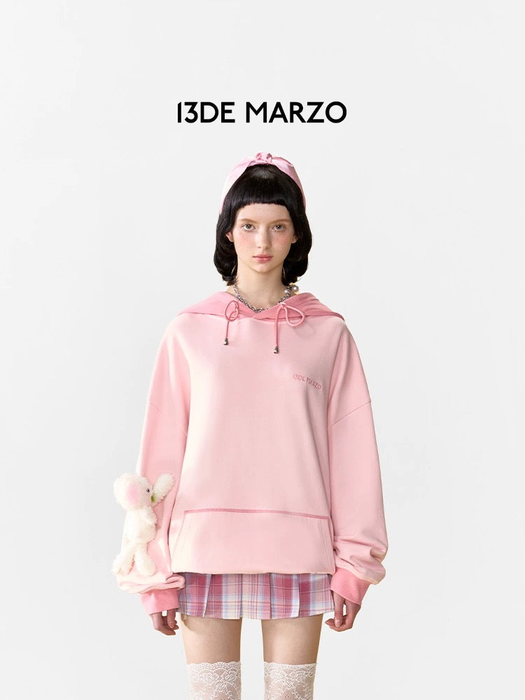 13DE MARZO Doozoo Fruit Hoodie Pearl Pink