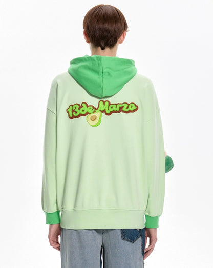 13DE MARZO Doozoo Fruit Hoodie Green Essence