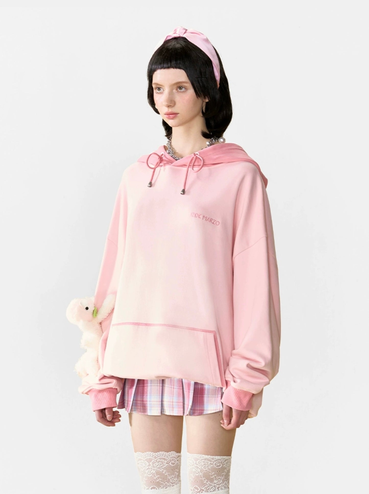 13DE MARZO Doozoo Fruit Hoodie Pearl Pink