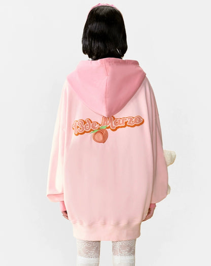 13DE MARZO Doozoo Fruit Hoodie Pearl Pink