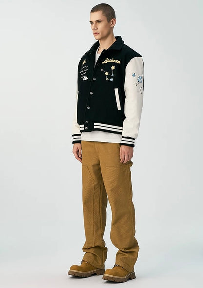 Charlie Luciano Sun & Moon Unicorn Baseball Jacket