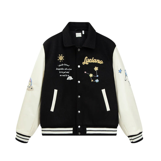 Charlie Luciano Sun & Moon Unicorn Baseball Jacket