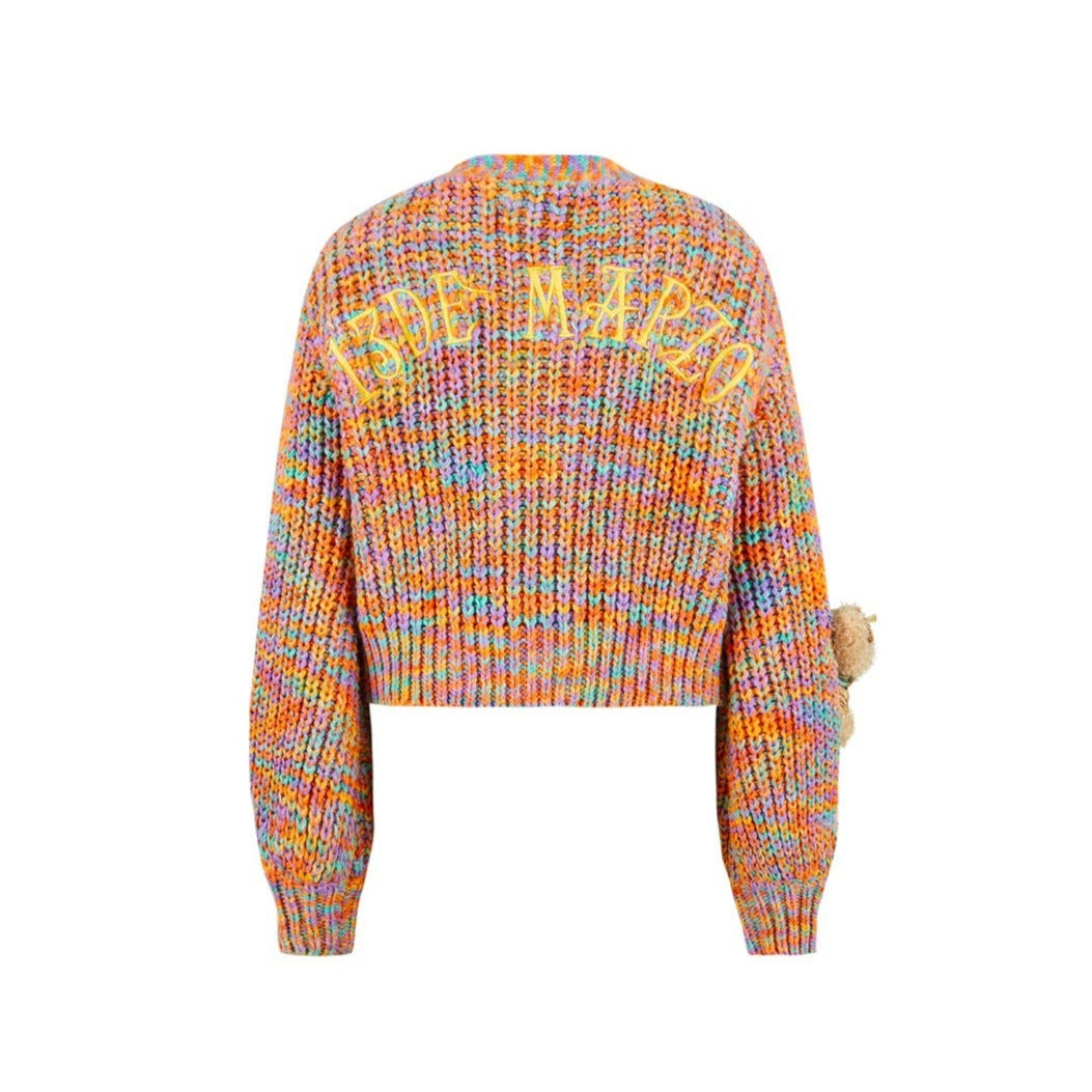 13DE MARZO Van Gogh Masterpiece Color Cardigan Chai Tea