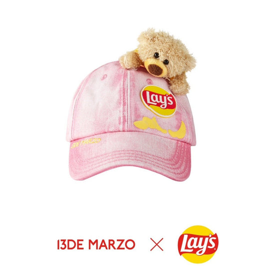 13DE MARZO X Lay's Flavor Bear Cap Pink