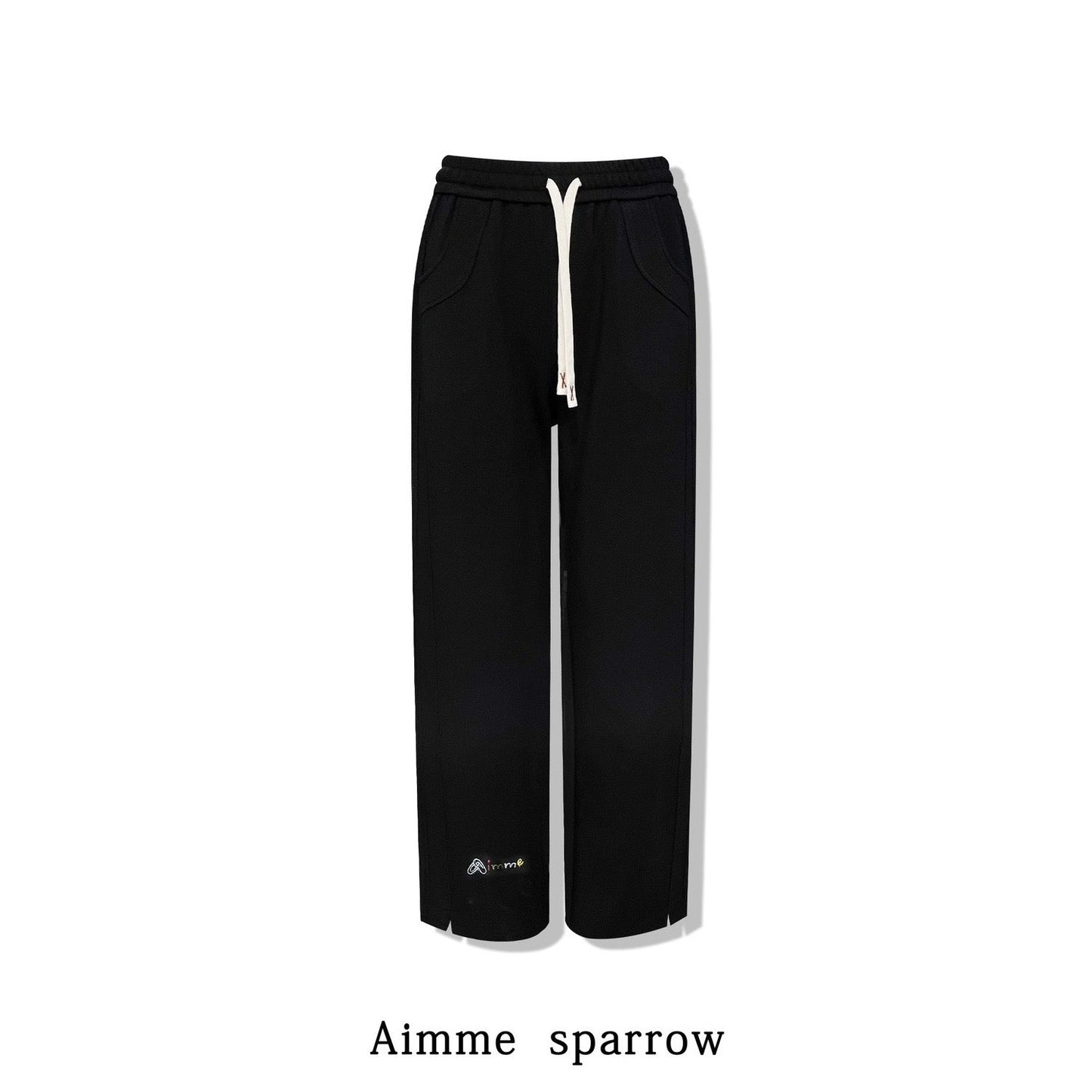 Aimme Sparrow Pin Color Embroidered Wide Leg Pants