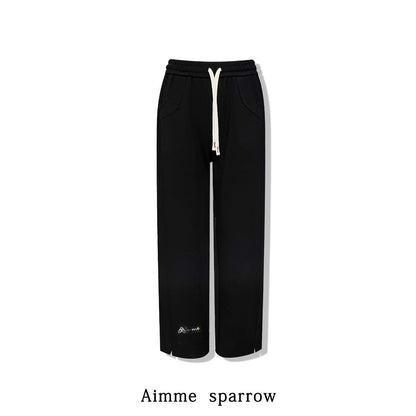 Aimme Sparrow Pin Color Embroidered Wide Leg Pants