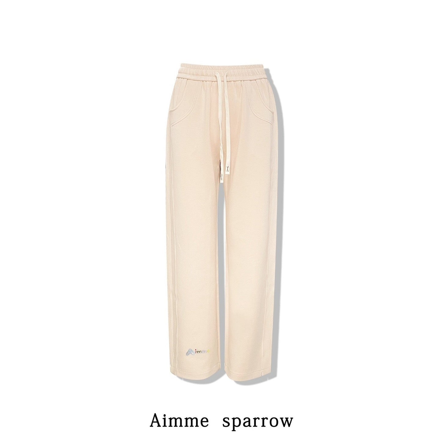 Aimme Sparrow Pin Color Embroidered Wide Leg Pants
