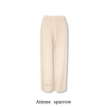 Aimme Sparrow Pin Color Embroidered Wide Leg Pants