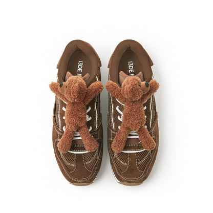 13DE MARZO Logo Retro Runner Shoes Brown