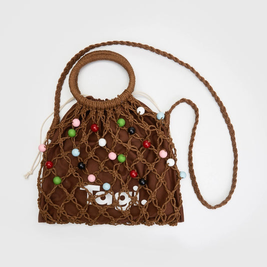 Tagi Dotted Fruit Knitted Bag Hazelnut