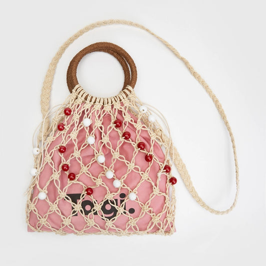 Tagi Dotted Fruit Knitted Bag Berry