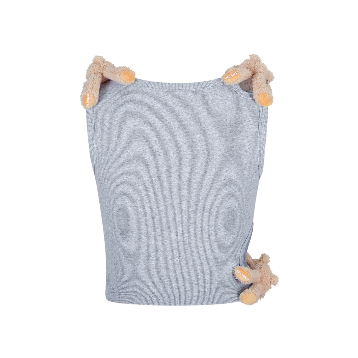 13DE MARZO Bear Loin Out Vest Grey