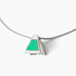 KVK Overdrive Collection Prism Pendant Necklace