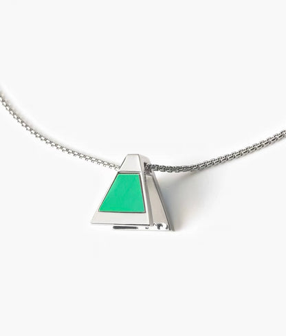 KVK Overdrive Collection Prism Pendant Necklace