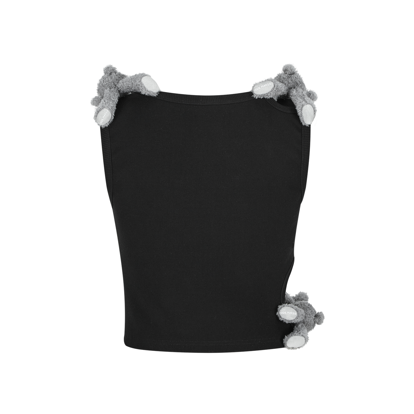 13DE MARZO Bear Loin Out Vest Black