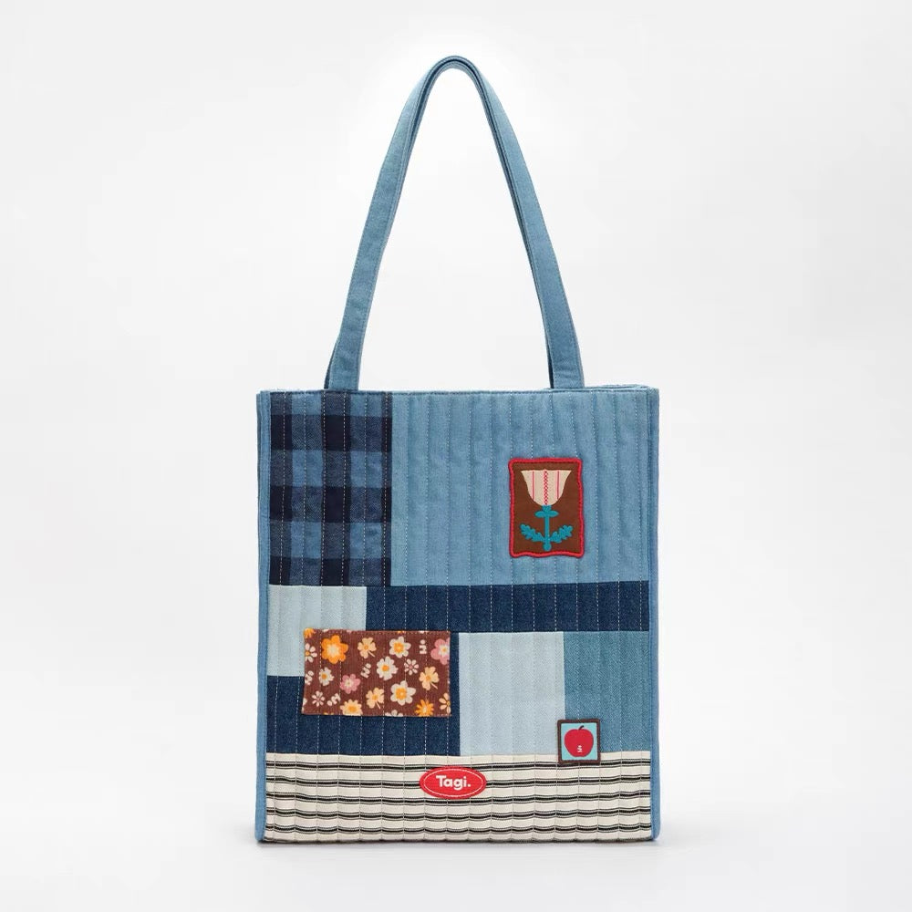 Tagi. Imagine Patchwork Put-Put Denim Shoulder Bag