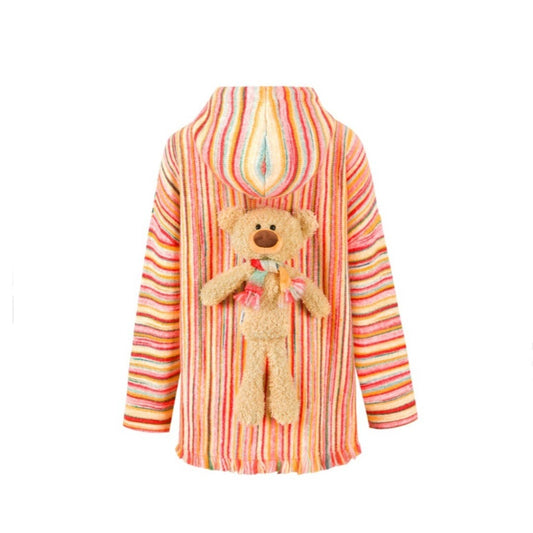 13DE MARZO Color Lines Knit Sweater Apricot Gelato