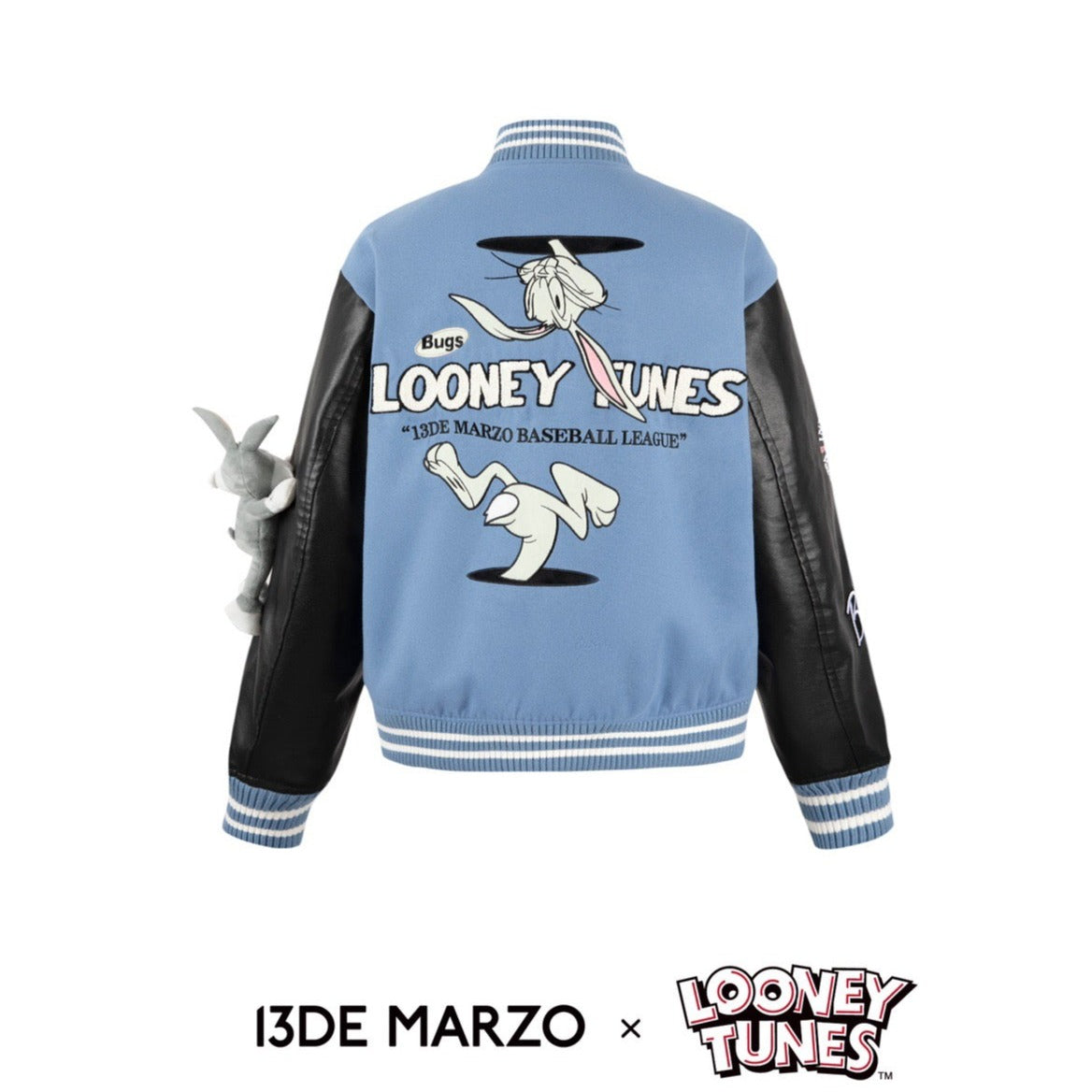 Bugs Bunny Embroidery Baseball Jacket – Free From Label