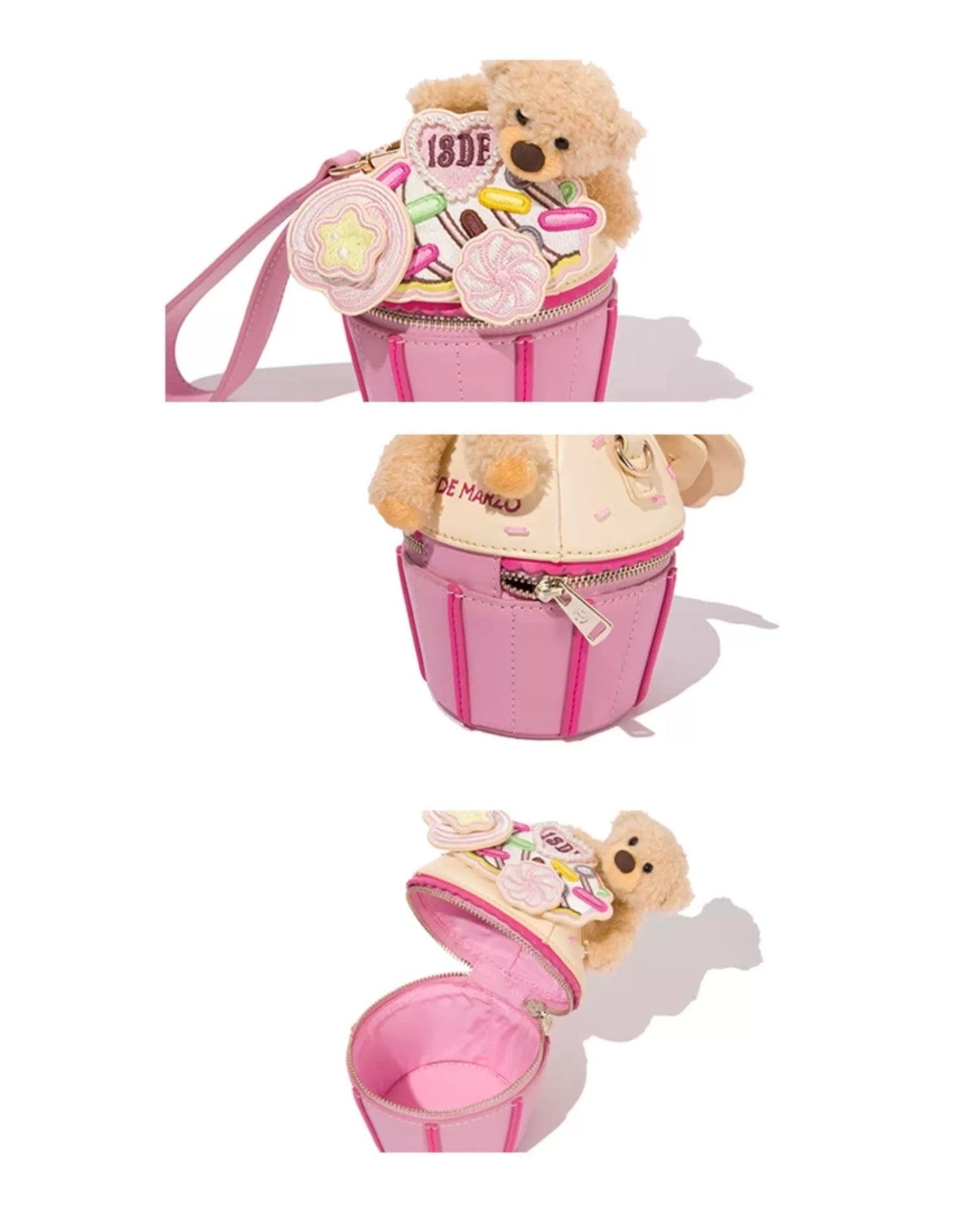 13DE MARZO Frosted Cake Bag Pink