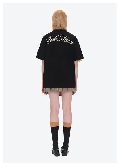 13DE MARZO Lumi Star Bear T-shirt Black