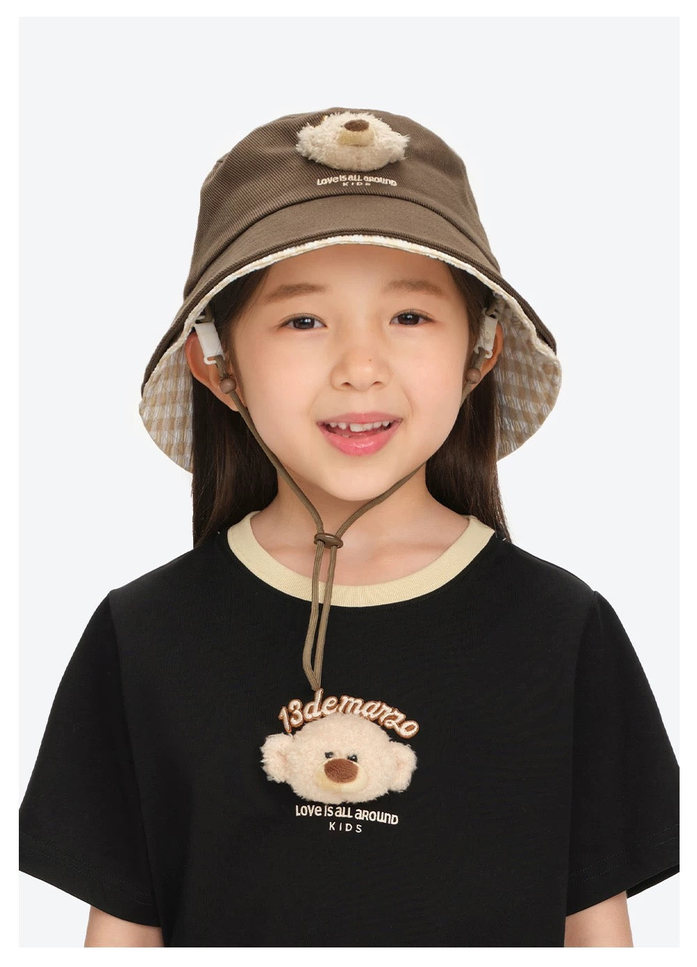 13DE MARZO BabyBear Bucket Hat Brown