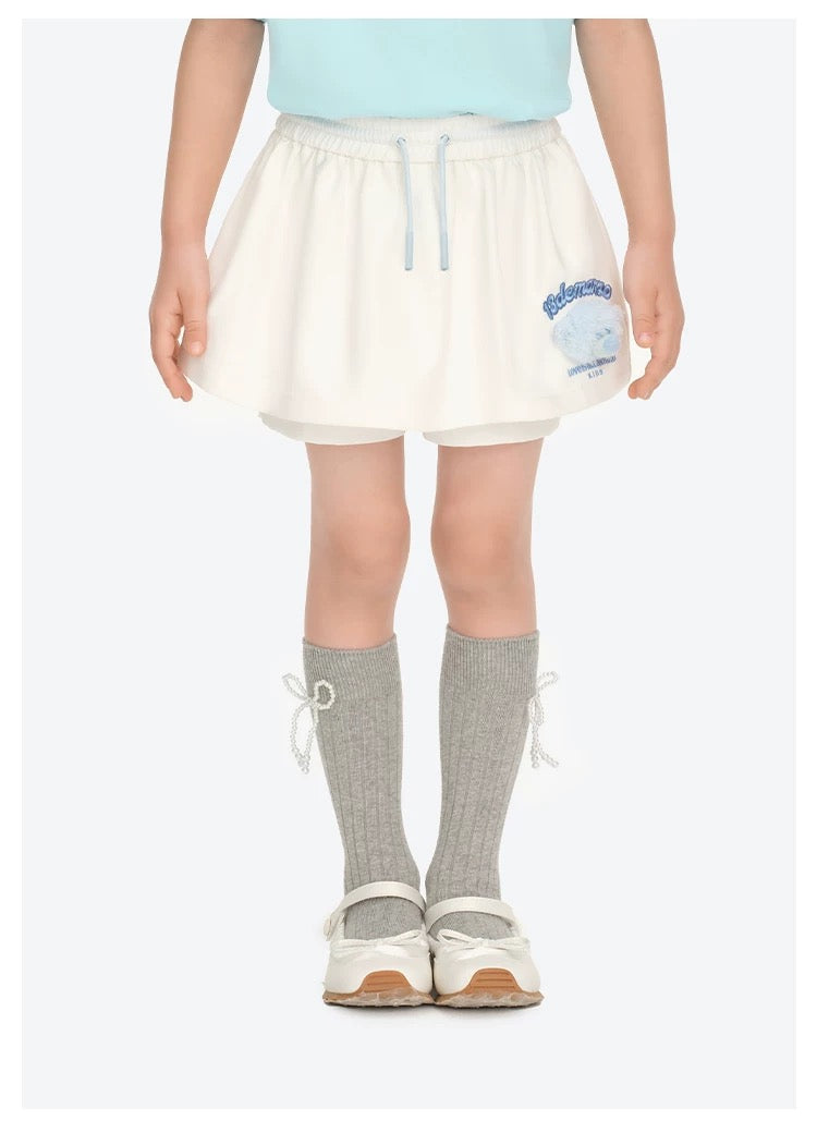 13DE MARZO BabyBear Aline Shorts White