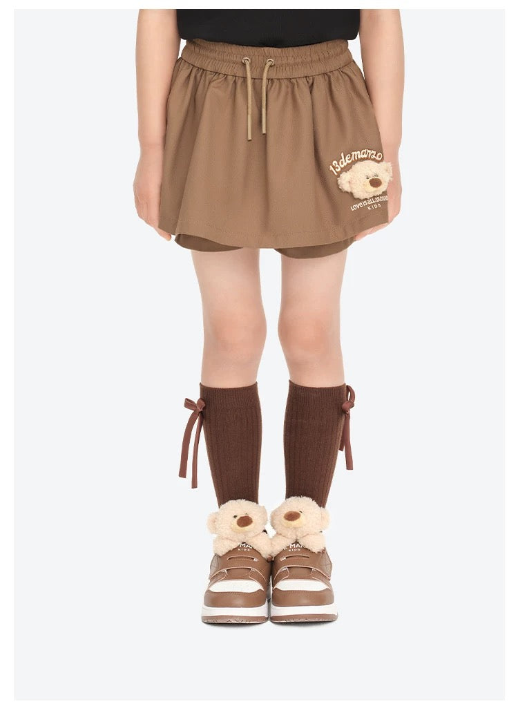 13DE MARZO BabyBear Aline Shorts Brown