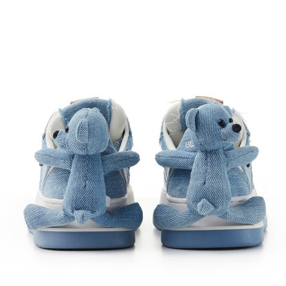 13DE MARZO Bear Denim Sneakers Blue