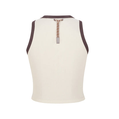 13DE MARZO Maximalist Pendant Tank Beige