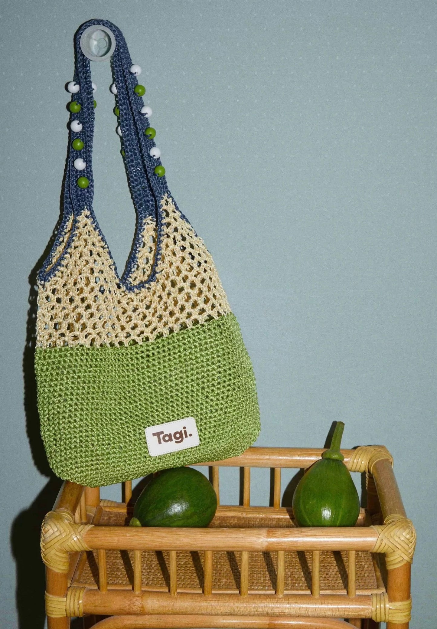 Tagi Signal Fruit Woven Bag Cherry Matcha Cheese