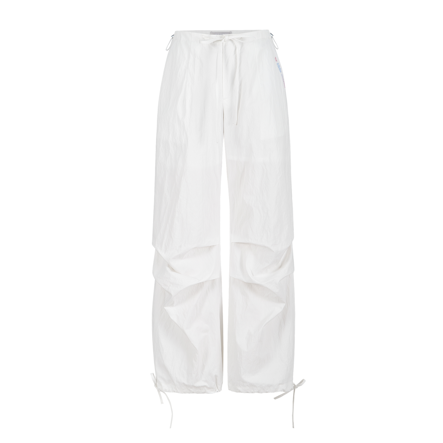 13DE MARZO Hawaii Bear Drawstring Pants White