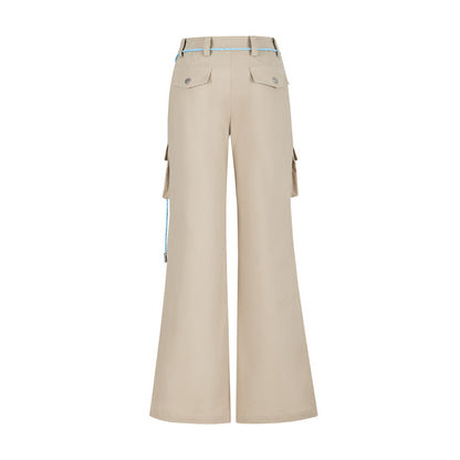 13DE MARZO Maximalist Pendant Cargo Pants Khaki