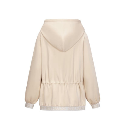 13DE MARZO Logo Band Track Jacket Beige