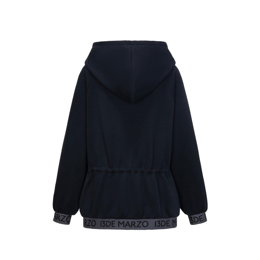 13DE MARZO Logo Band Track Jacket Black