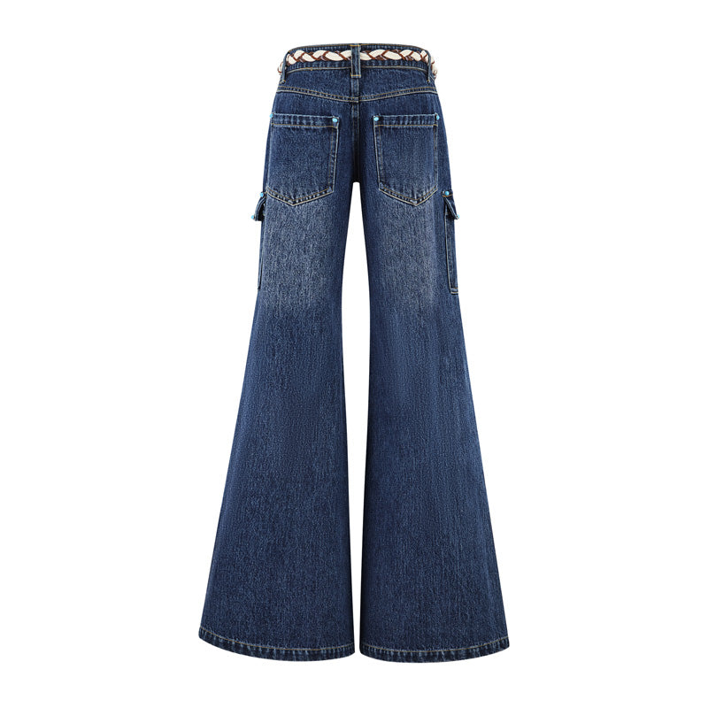 13DE MARZO Doozoo Strings Jeans Blue