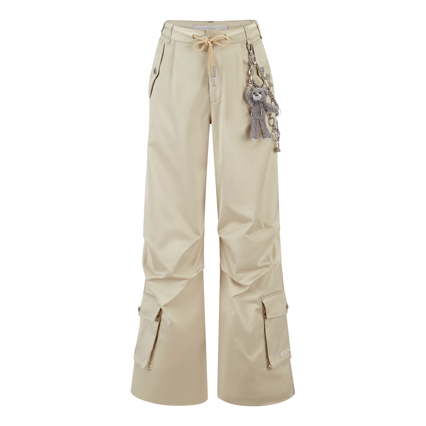 13DE MARZO Chains Parachute Trousers Khaki