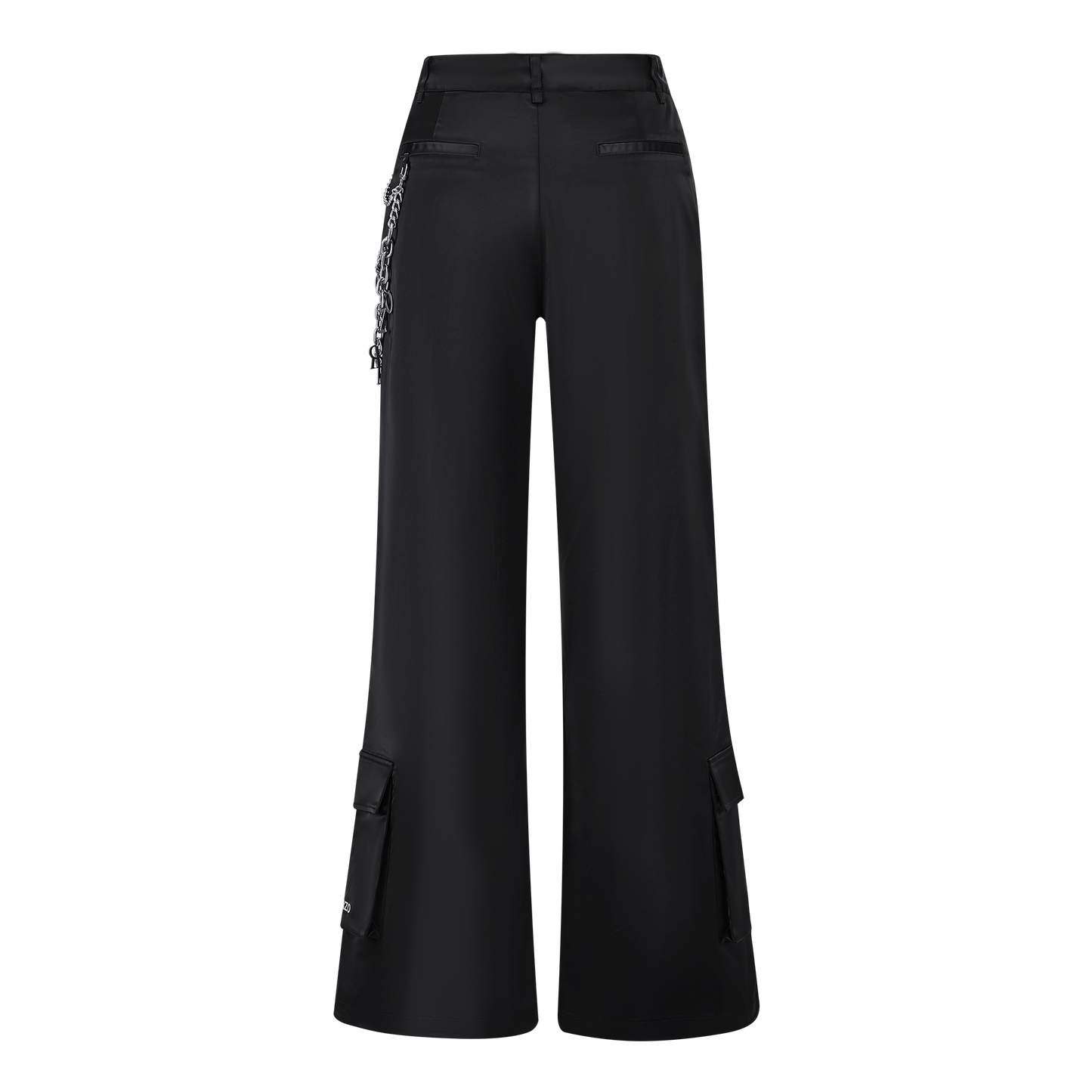 13DE MARZO Chains Parachute Trousers Black