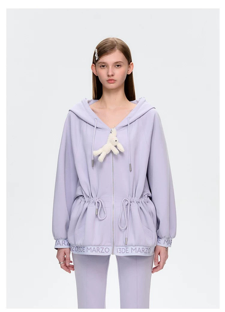 13DE MARZO Logo Band Track Jacket Purple