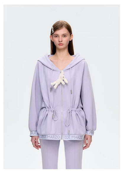 13DE MARZO Logo Band Track Jacket Purple