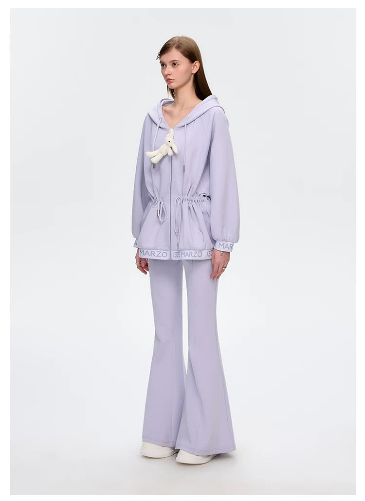 13DE MARZO Logo Band Track Jacket Purple