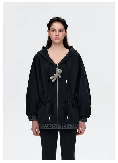 13DE MARZO Logo Band Track Jacket Black