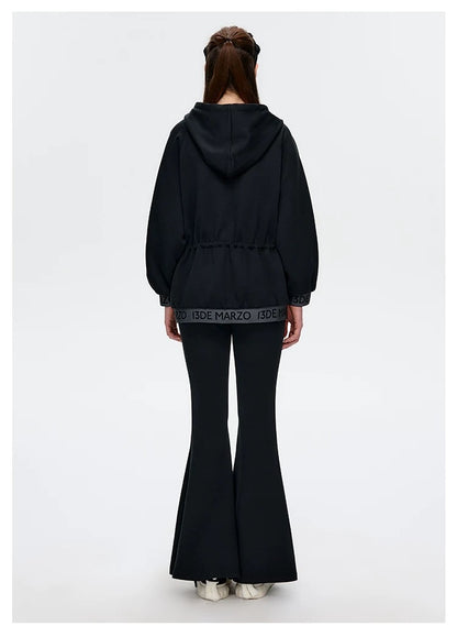 13DE MARZO Logo Band Track Jacket Black