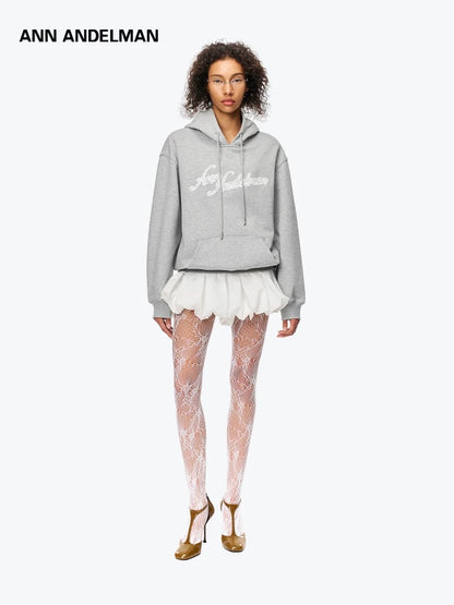 Ann Andelman Gray Fake Two-Piece Sweatshirt Dress