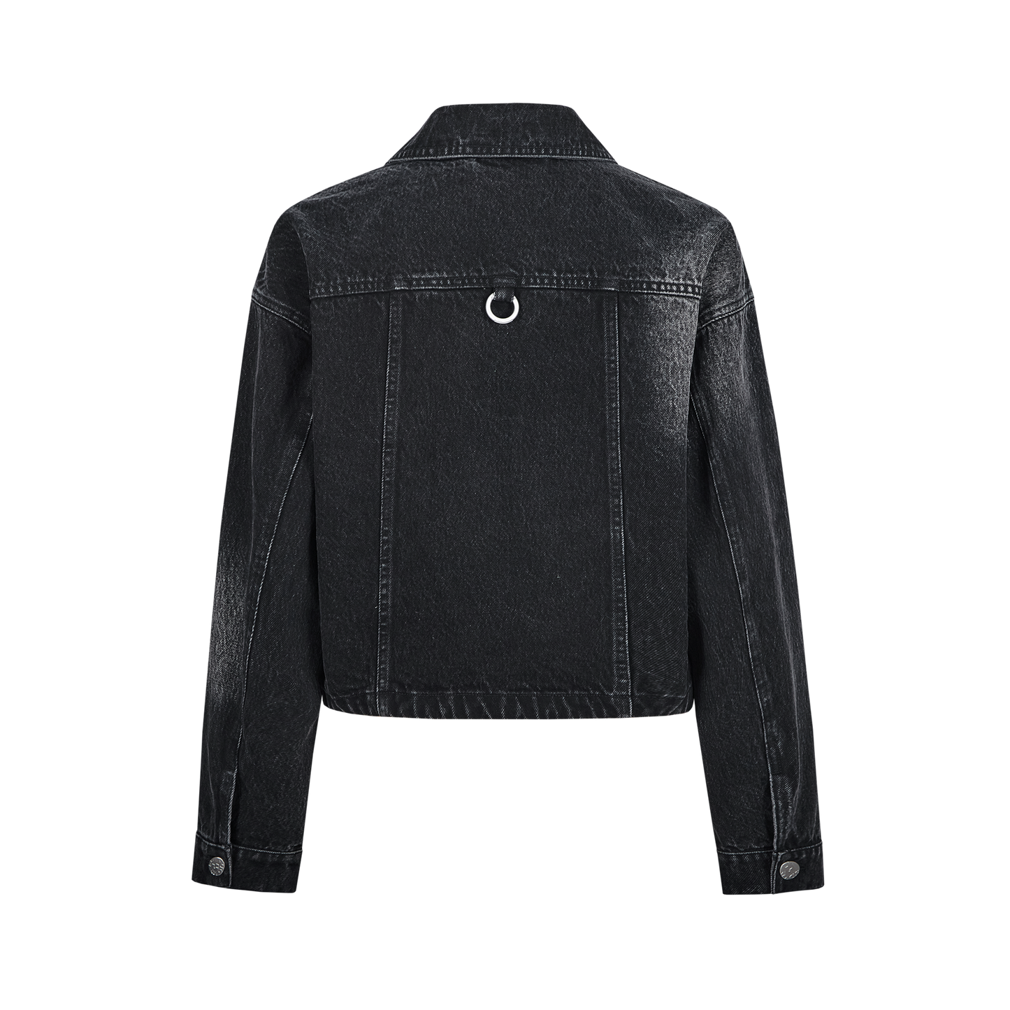 13DE MARZO Maximalist Pendant Denim Jacket Black