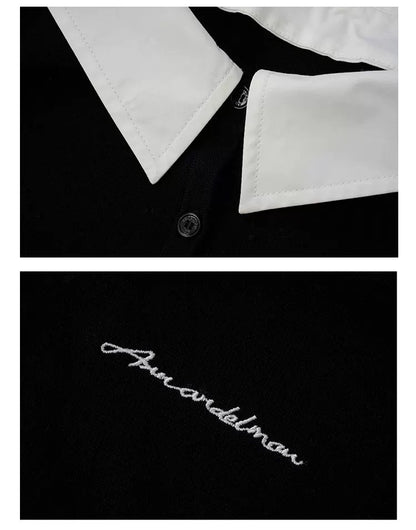 Ann Andelman Black Detachable Panelled Cardigan