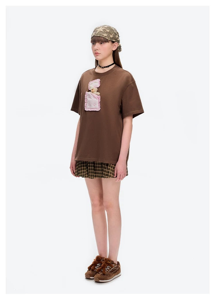 13DE MARZO Logo Retro Runner Shoes Brown