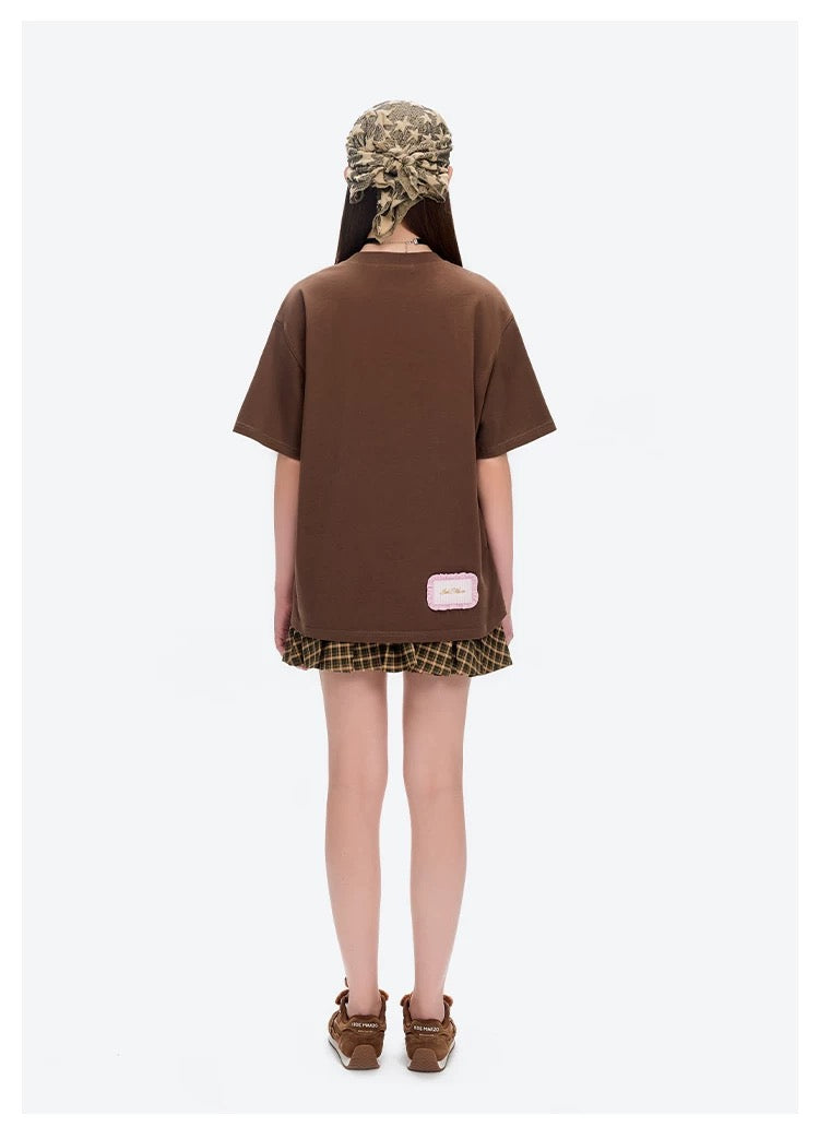 13DE MARZO Logo Retro Runner Shoes Brown